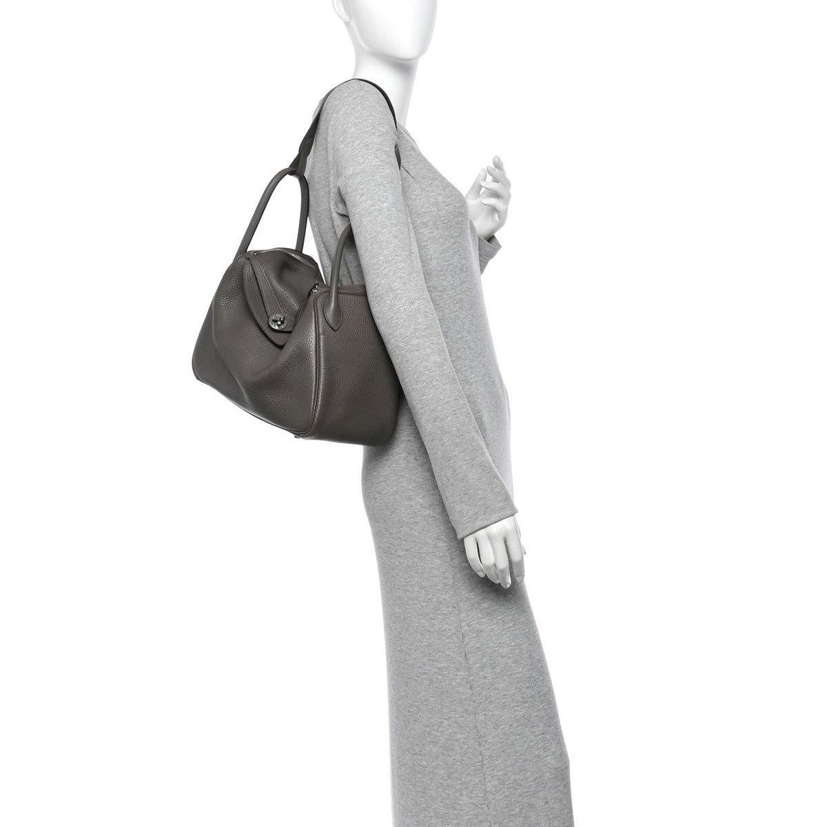 Hermes Taurillon Clemence Lindy 30 Etain
