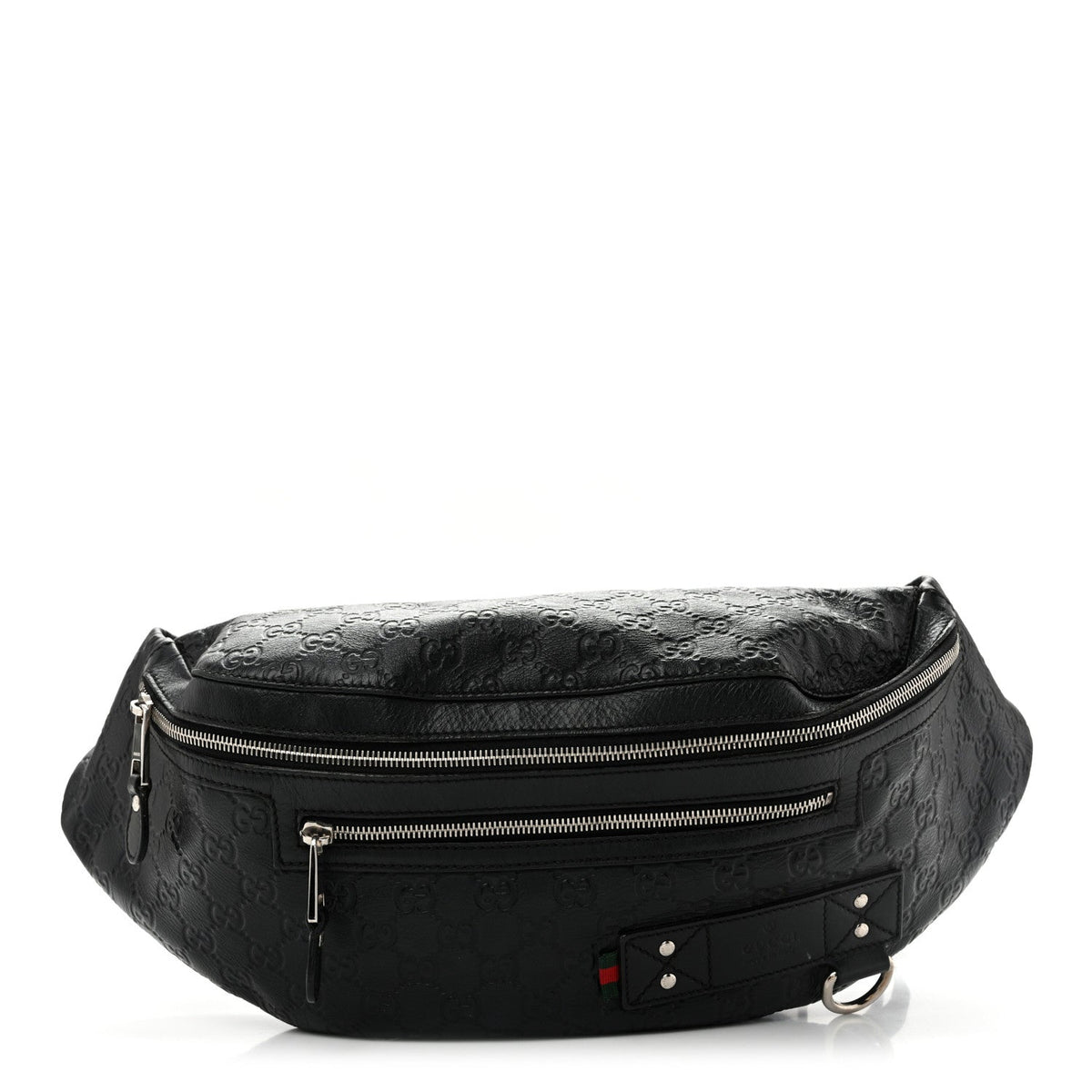 Gucci Guccissima Web Belt Bag Black