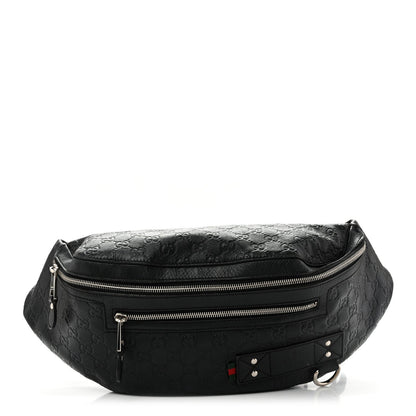 Gucci Guccissima Web Belt Bag Black