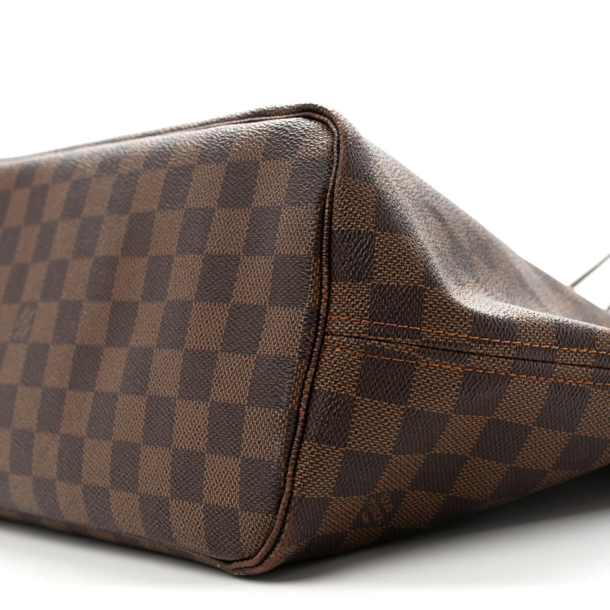 Louis Vuitton Coated Canvas Damier Ebene Neverfull MM Tote Bag Brown 1983208