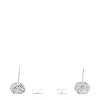 Tiffany Sterling Silver Twist Knot Earrings