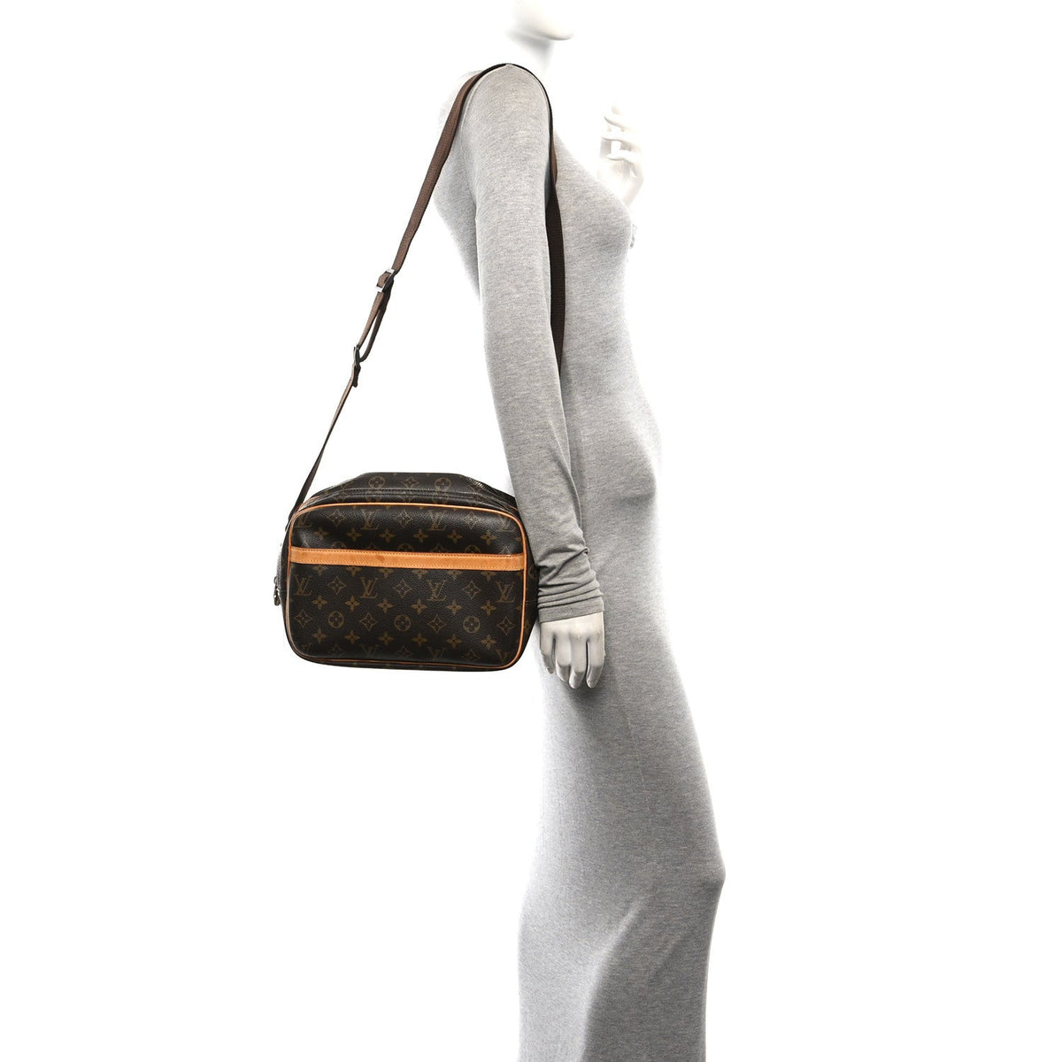 Louis Vuitton Monogram Reporter PM Brown