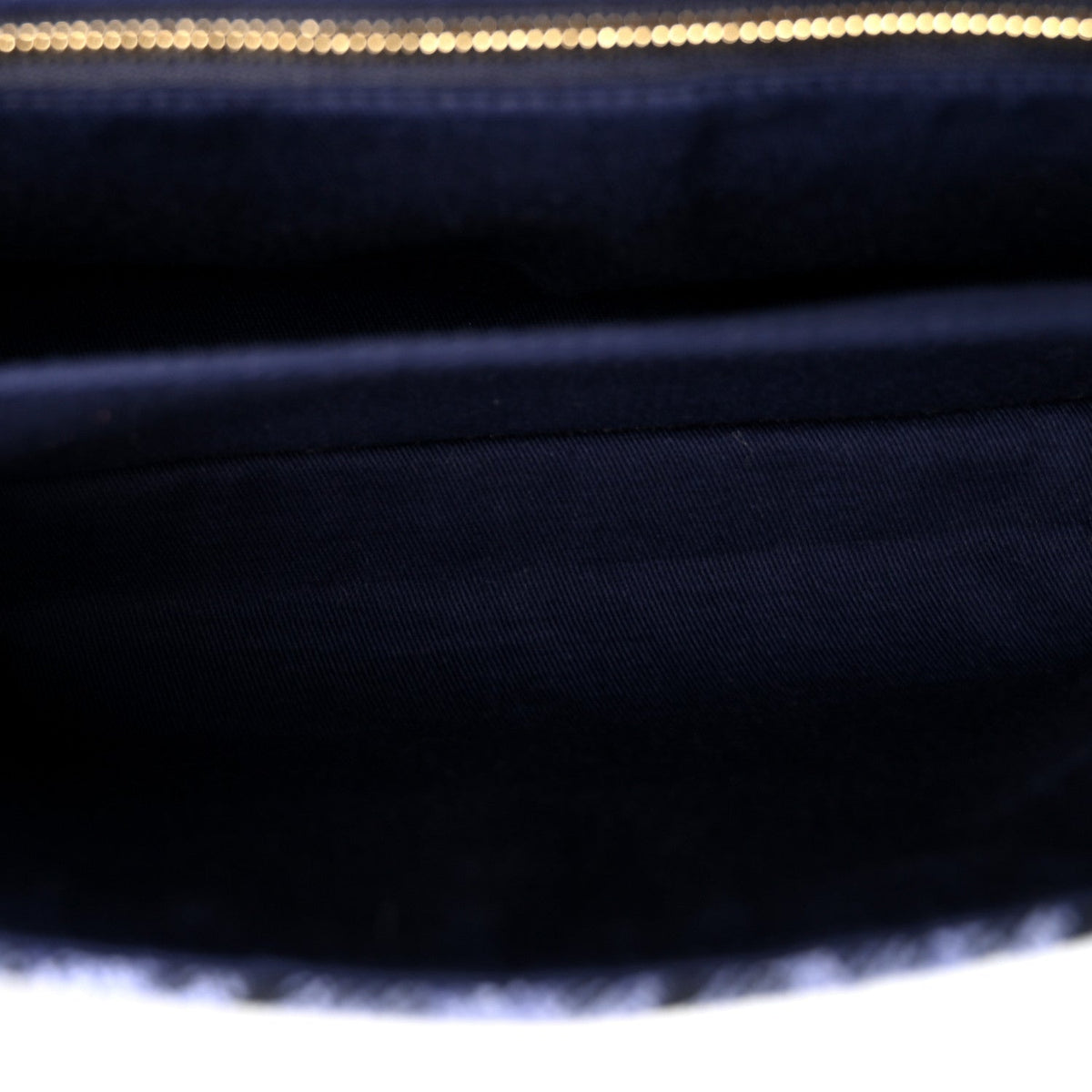 Salvatore Ferragamo Jacquard Small Mia Crossbody Bag Denim Midnight Blue