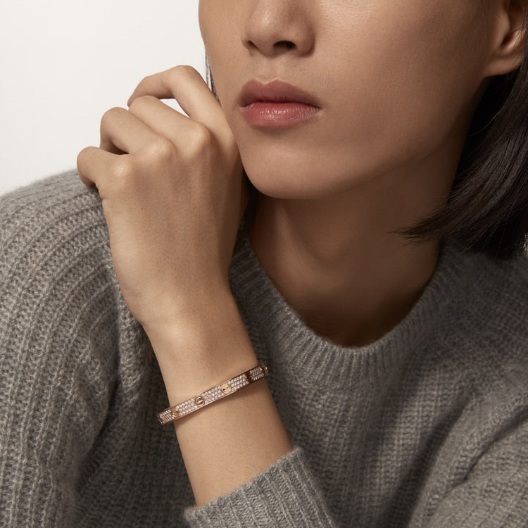 18K Gold Diamonds Cartier Love Bracelet