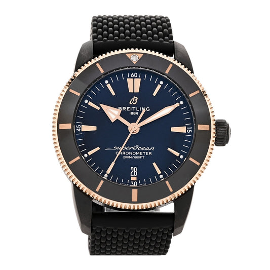 Breitling Stainless Steel 18K Rose Gold 44mm Superocean Heritage II Watch UB20303A1B1S1
