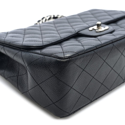 Chanel Caviar Quilted Jumbo Single Flap Black 1898027
