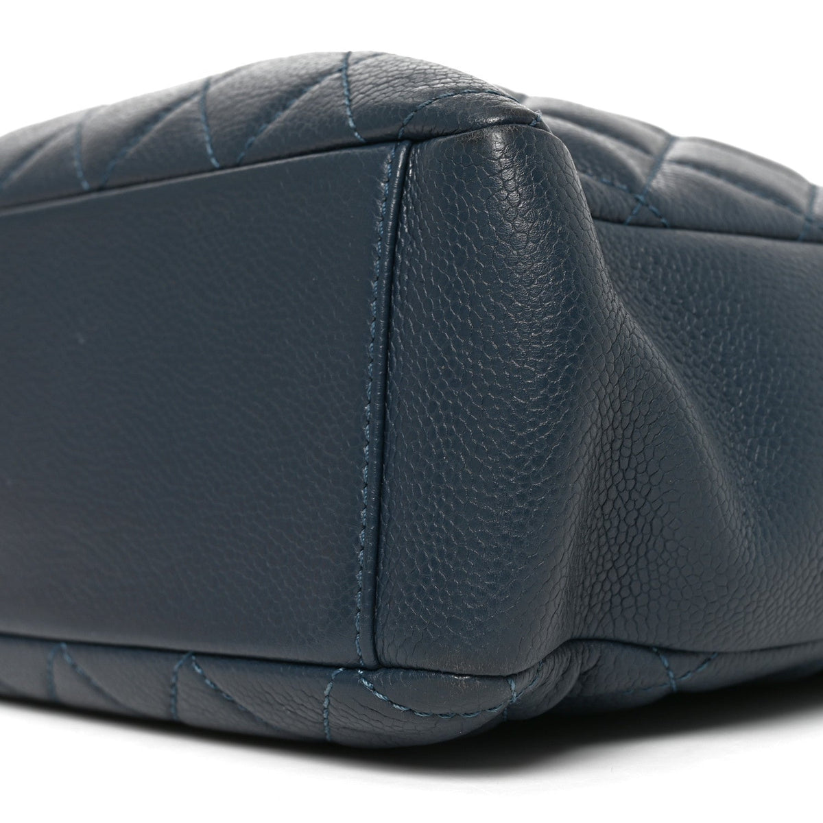 Chanel Caviar Quilted Petit Shopping Tote PST Blue