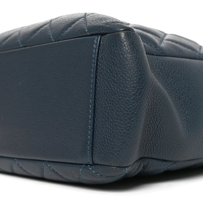 Chanel Caviar Quilted Petit Shopping Tote PST Blue