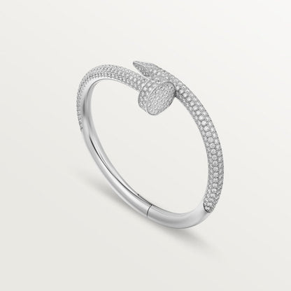 18K White Gold Diamonds Cartier Juste un Clou Large Model Bracelet