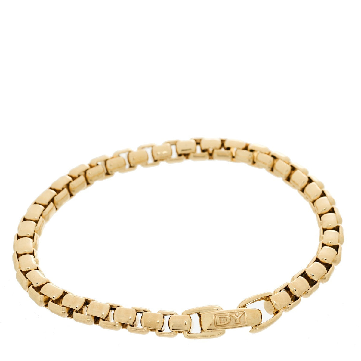 David Yurman 18K Yellow Gold 5mm Box Chain Bracelet
