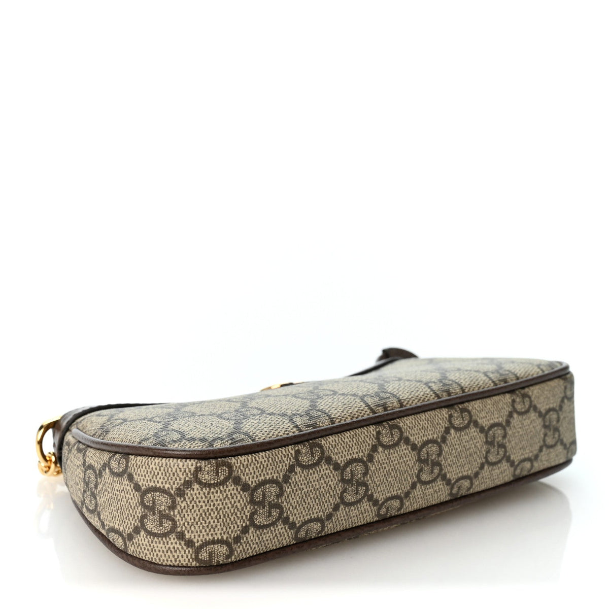 Gucci GG Supreme Calfskin Mini Ophidia Chain Bag Beige Ebony