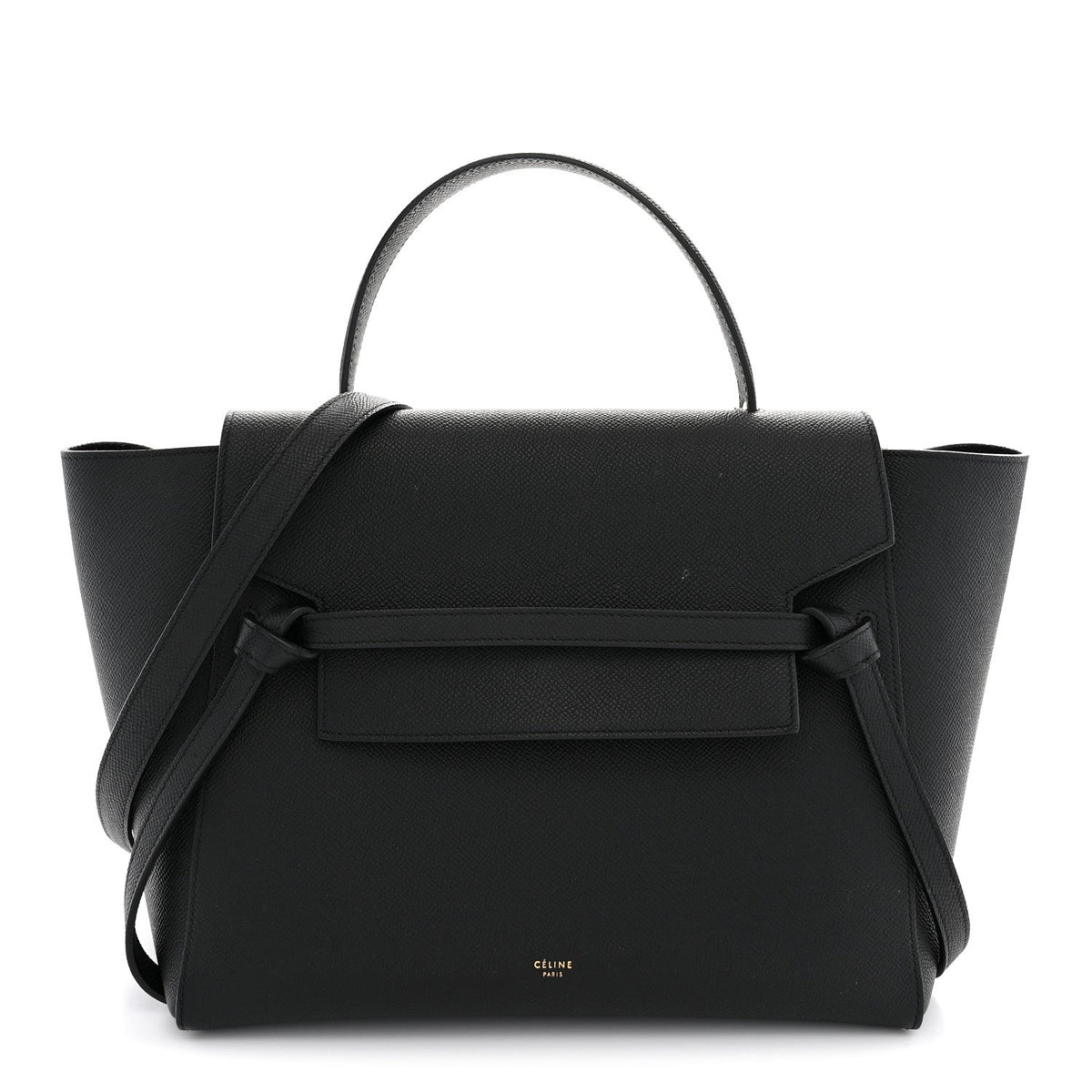 Celine Grained Calfskin Mini Belt Bag Black
