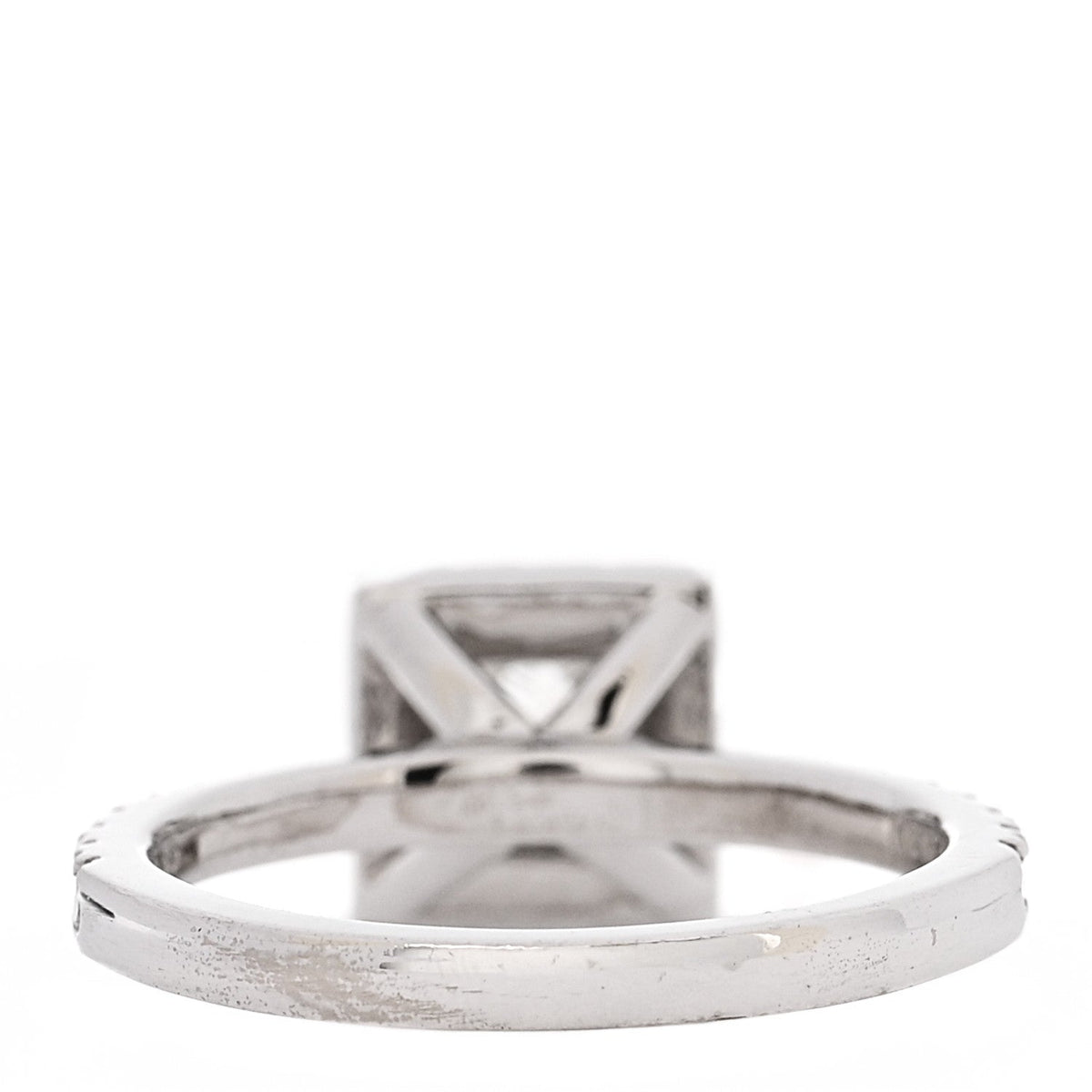Parker & West 18K White Gold Diamond 0.96ctw Princess Cut Engagement Ring 52 6