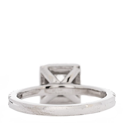 Parker & West 18K White Gold Diamond 0.96ctw Princess Cut Engagement Ring 52 6