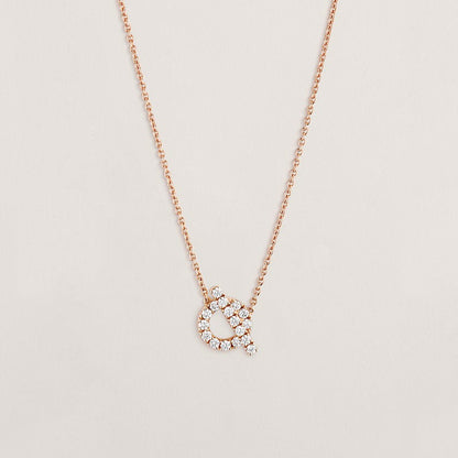 18K Gold Diamond Hermes Finesse Pendant
