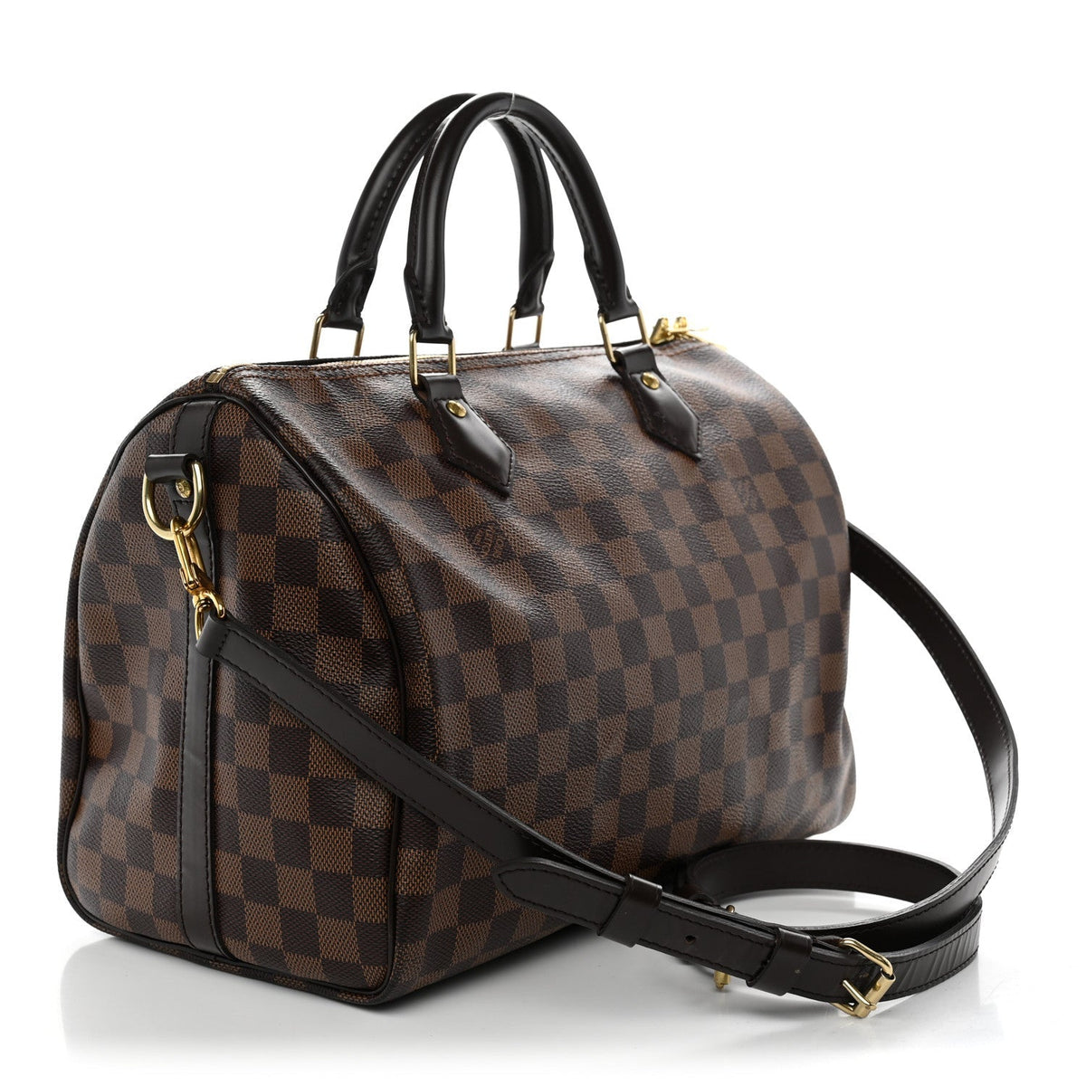Louis Vuitton Damier Ebene Speedy Bandouliere 30 Brown