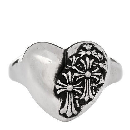 Chrome Hearts Sterling Silver RIP Heart Cemetery Ring 54 7