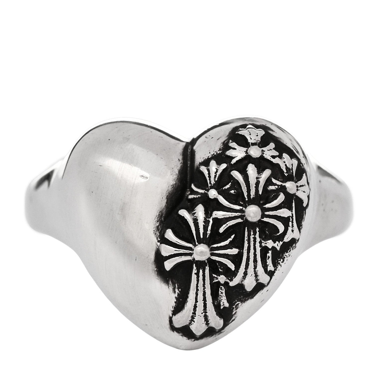 Chrome HeartsSterling Silver RIP Heart Cemetery Ring 54 7