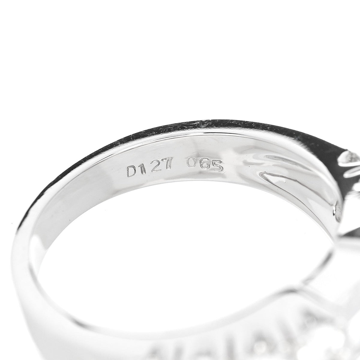Parker & West 18K White Gold Diamond 1.92ctw Baguette Round Cut Ring 50 5.25