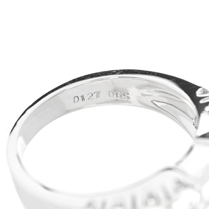 Parker & West 18K White Gold Diamond 1.92ctw Baguette Round Cut Ring 50 5.25