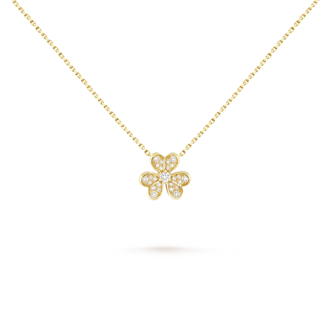 18K Gold Diamonds VCA Frivole Mini Model Pendant