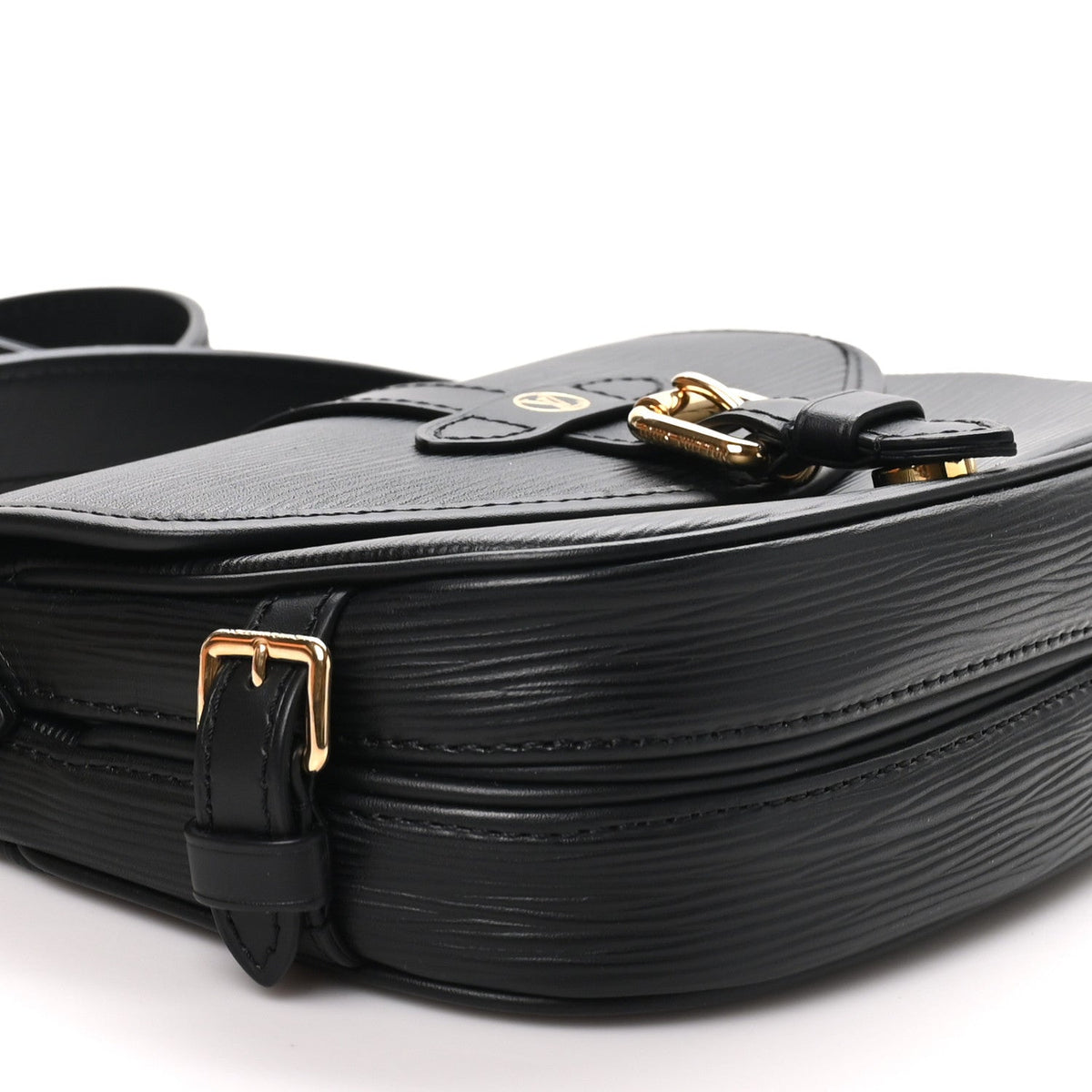 Louis Vuitton Epi Saumur BB Shoulder Bag Black