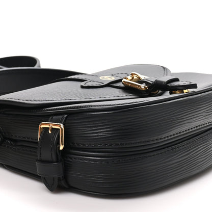 Louis Vuitton Epi Saumur BB Shoulder Bag Black