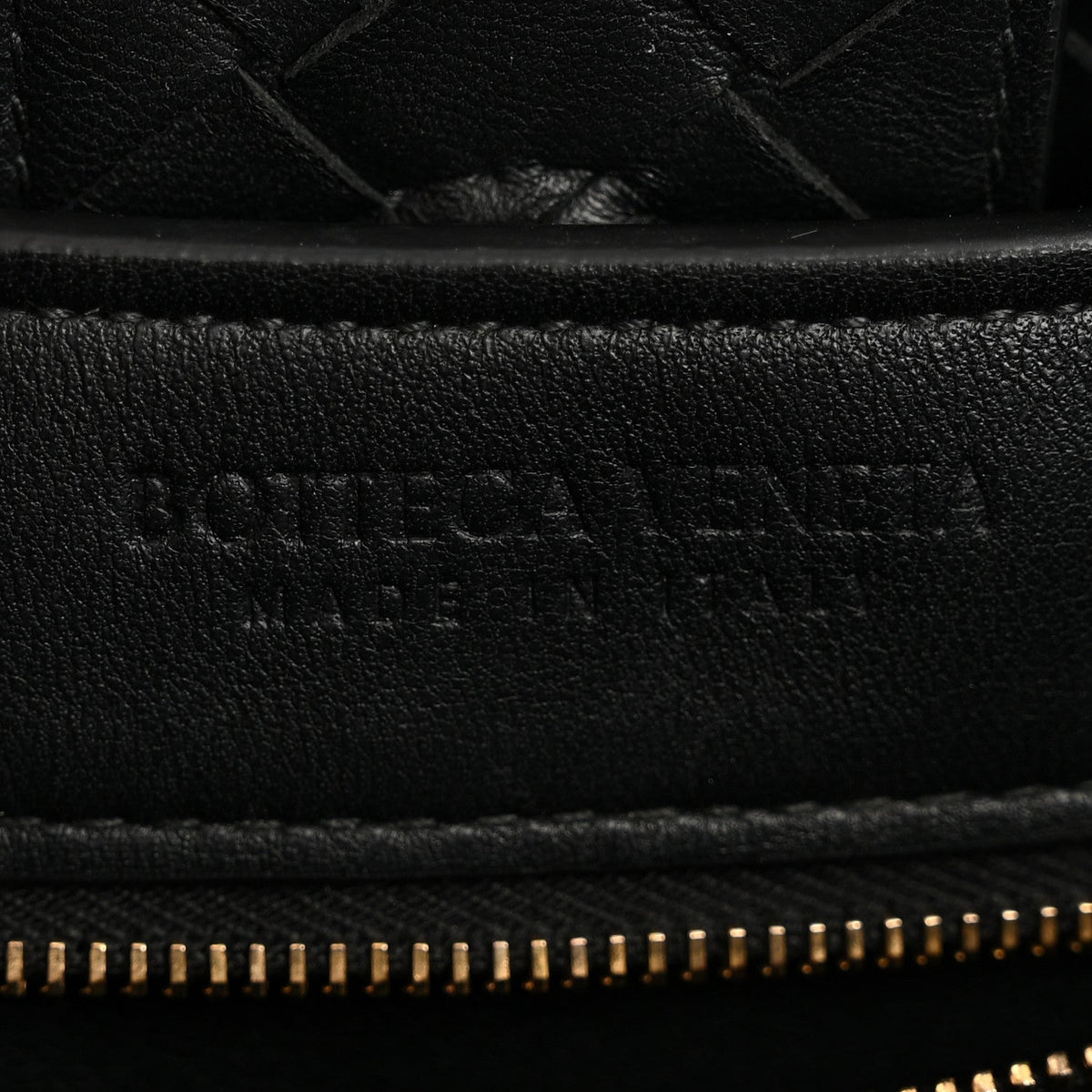 Bottega Veneta Nappa Intrecciato Medium Andiamo Shoulder Bag Black