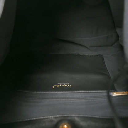 Chanel Suede Calfskin Lambskin Quilted Maxi Hobo Black