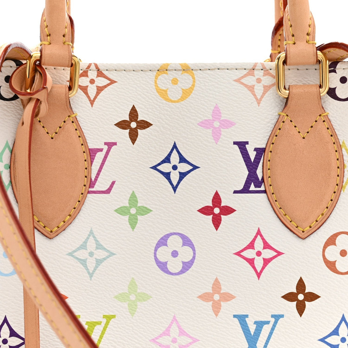 Louis Vuitton LV X TM Multicolor Onthego MM White 1984870