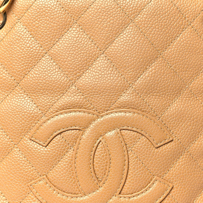 Chanel Caviar Quilted Petit Timeless Tote Beige 1985188