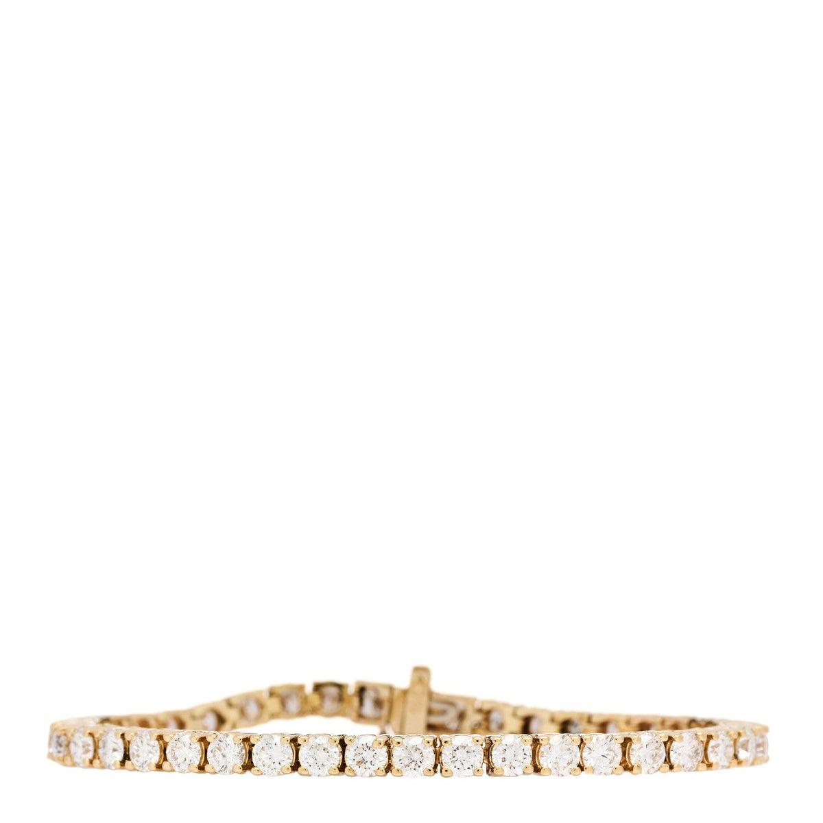 Parker & West 14K Yellow Gold Diamond 6.45ctw Tennis Bracelet