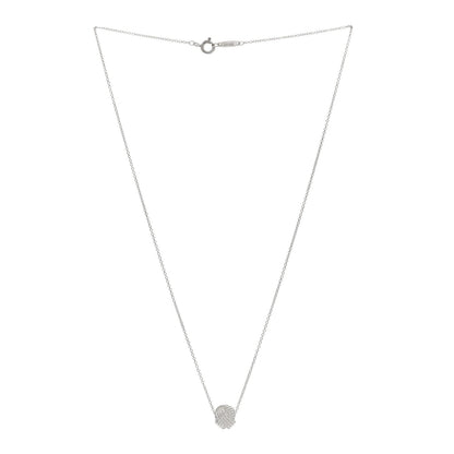 Tiffany Sterling Silver Twist Knot Pendant Necklace 40.6cm