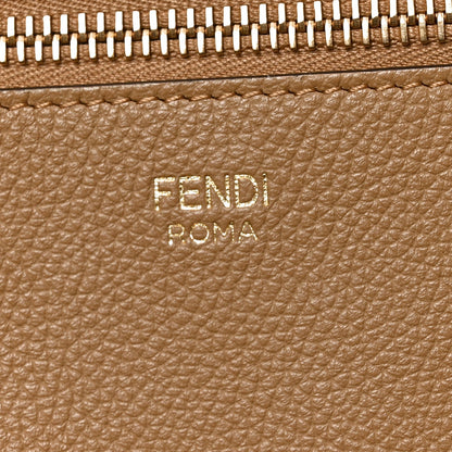 Fendi Pequin Vitello Reversible Large Shopping Tote Midnight Blue