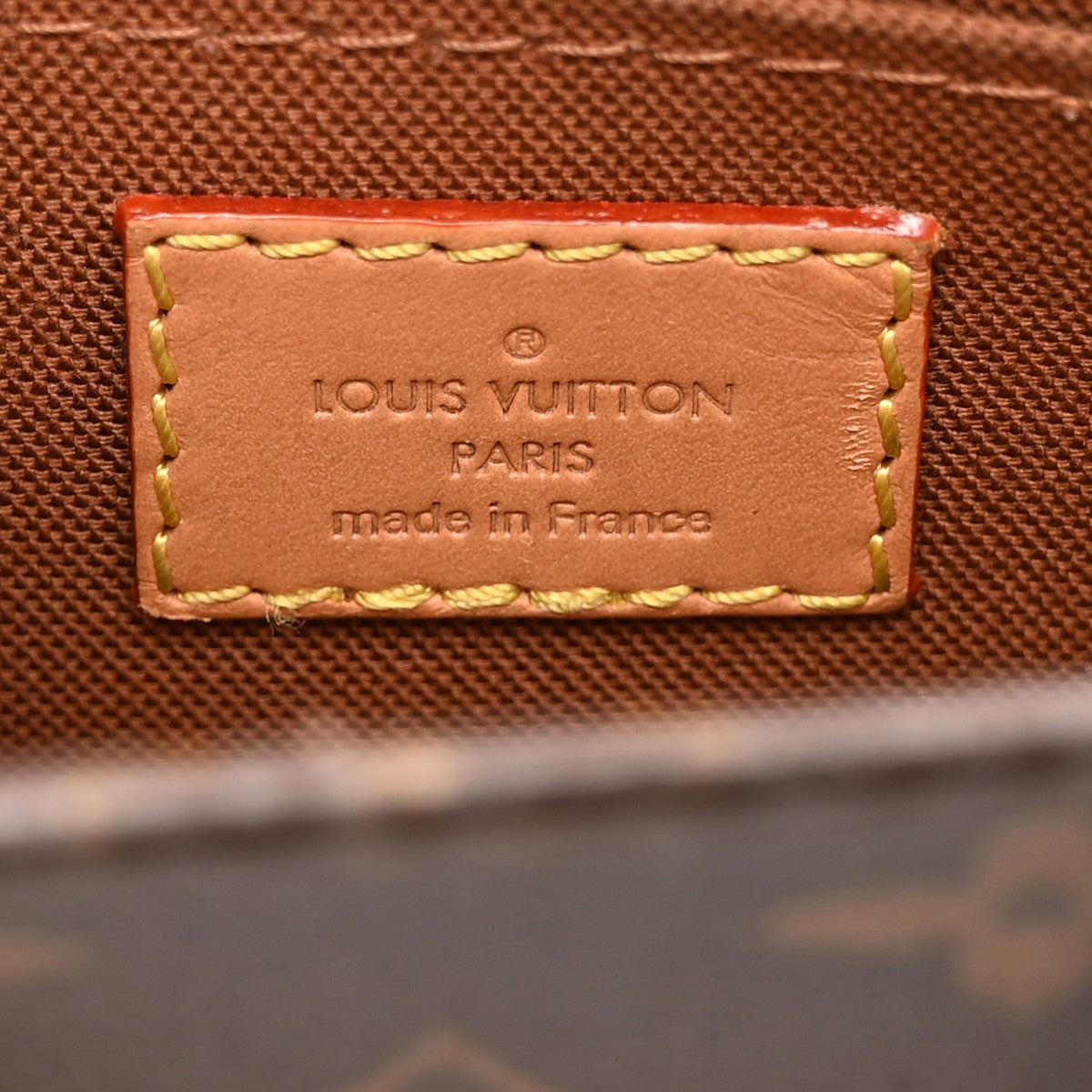 Louis Vuitton Monogram Canvas Petit Sac Plat Brown