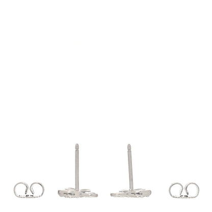 Tiffany 18K White Gold Diamond Paloma Picasso Olive Leaf Earrings