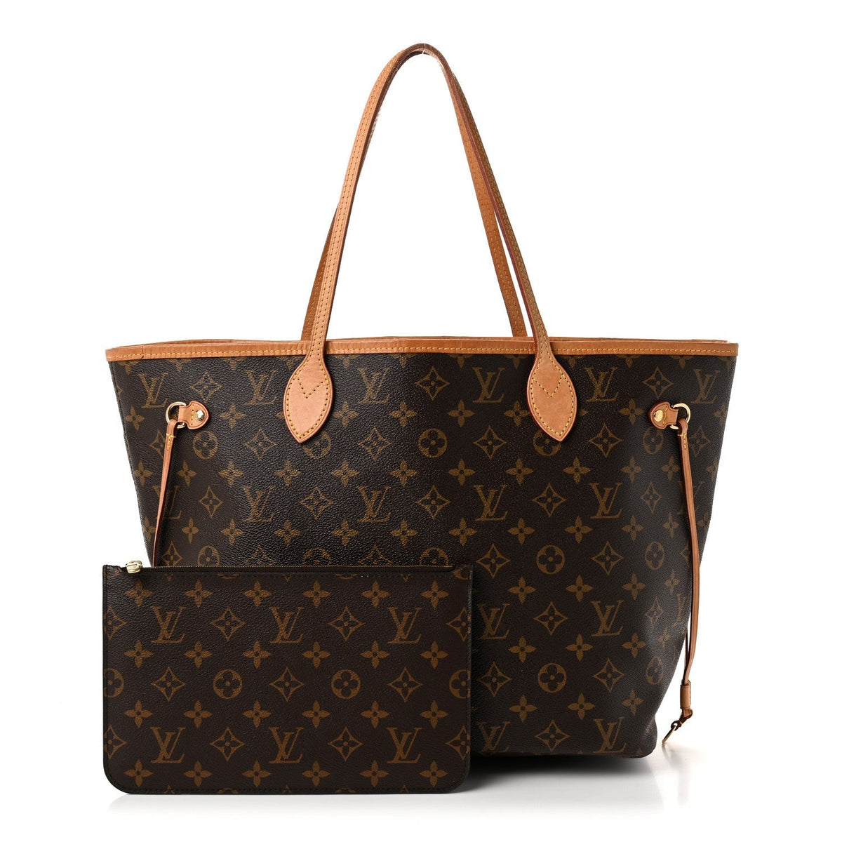 Louis Vuitton Monogram Neo Neverfull MM Tote Bag Brown