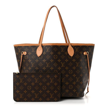 Louis Vuitton Monogram Neo Neverfull MM Tote Bag Brown
