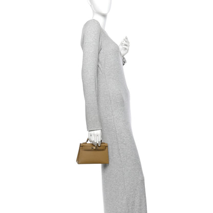 Hermes Madame Calfskin Mini Kelly Sellier 20 Dune