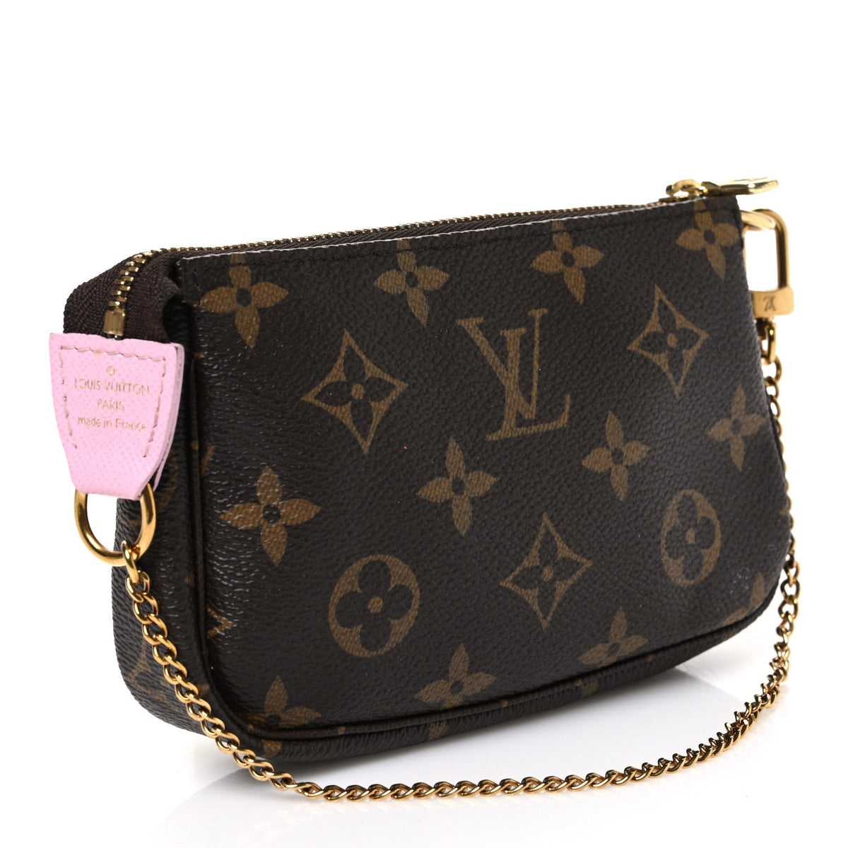 Louis Vuitton Monogram 2021 Christmas Mini Pochette Accessoires Wisteria Pink