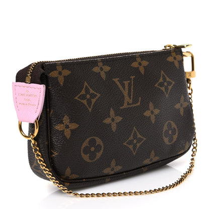 Louis Vuitton Monogram 2021 Christmas Mini Pochette Accessoires Wisteria Pink