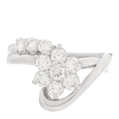 Platinum Diamond 1.06ctw Flower Ring 52 6