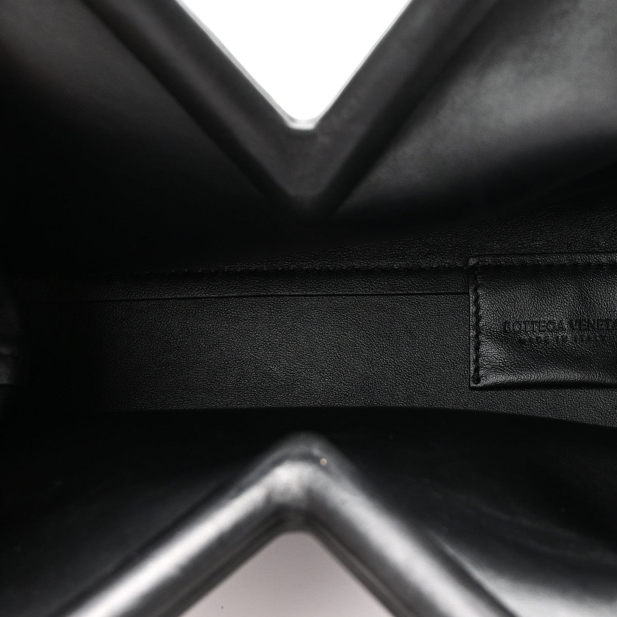 Bottega Veneta Calfskin Small The Point Triangle Bag Black