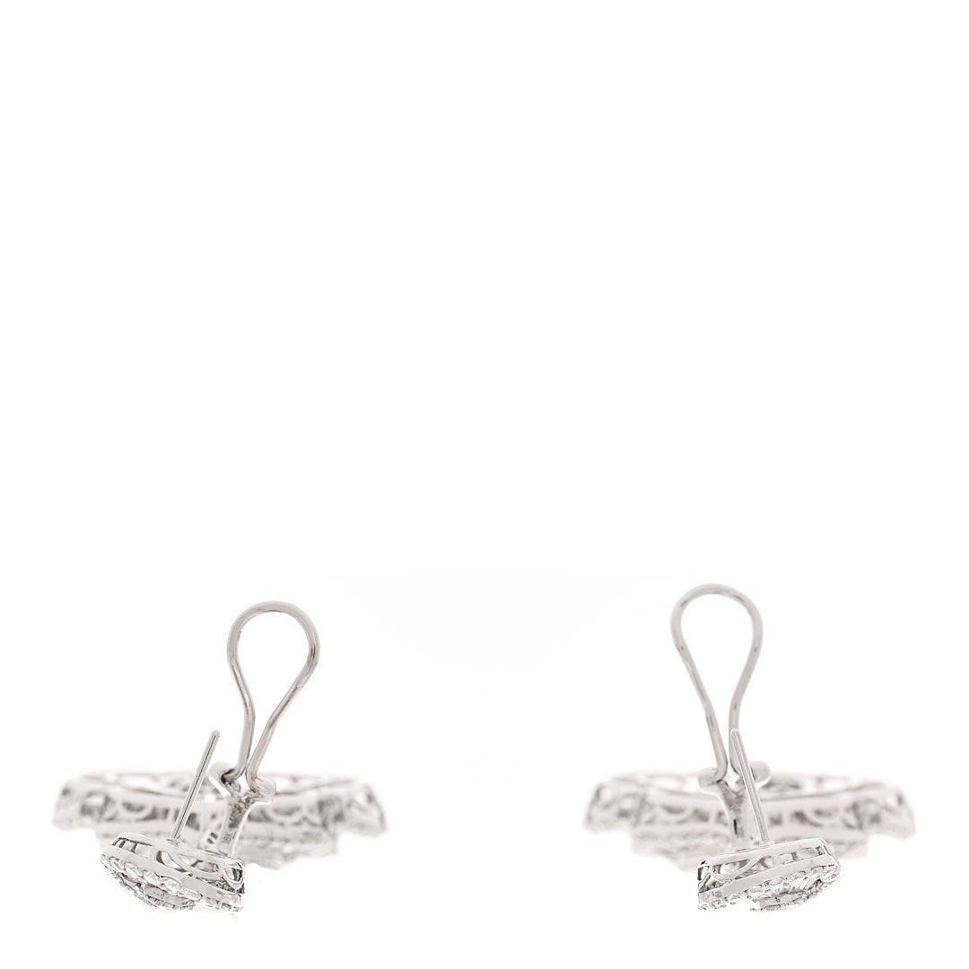 Parker & West 18K White Gold Diamond 10.19ctw Drop Earrings