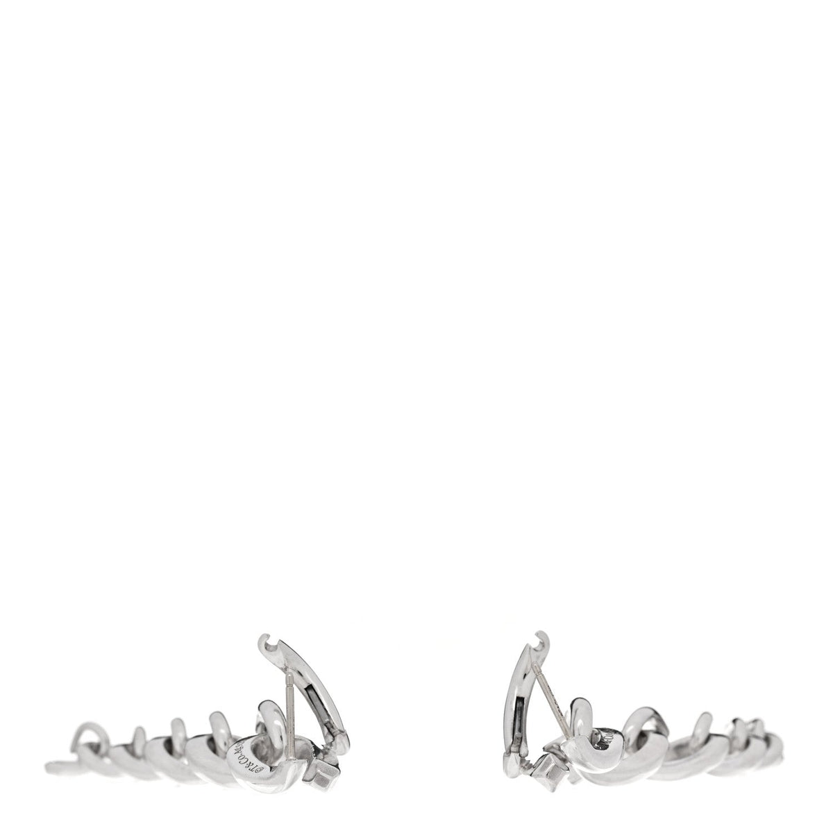 Tiffany Sterling Silver Forge Drop Link Earrings