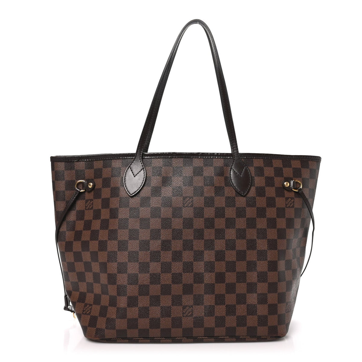 Louis Vuitton Damier Ebene Neverfull MM Bag Brown