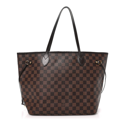 Louis Vuitton Damier Ebene Neverfull MM Bag Brown
