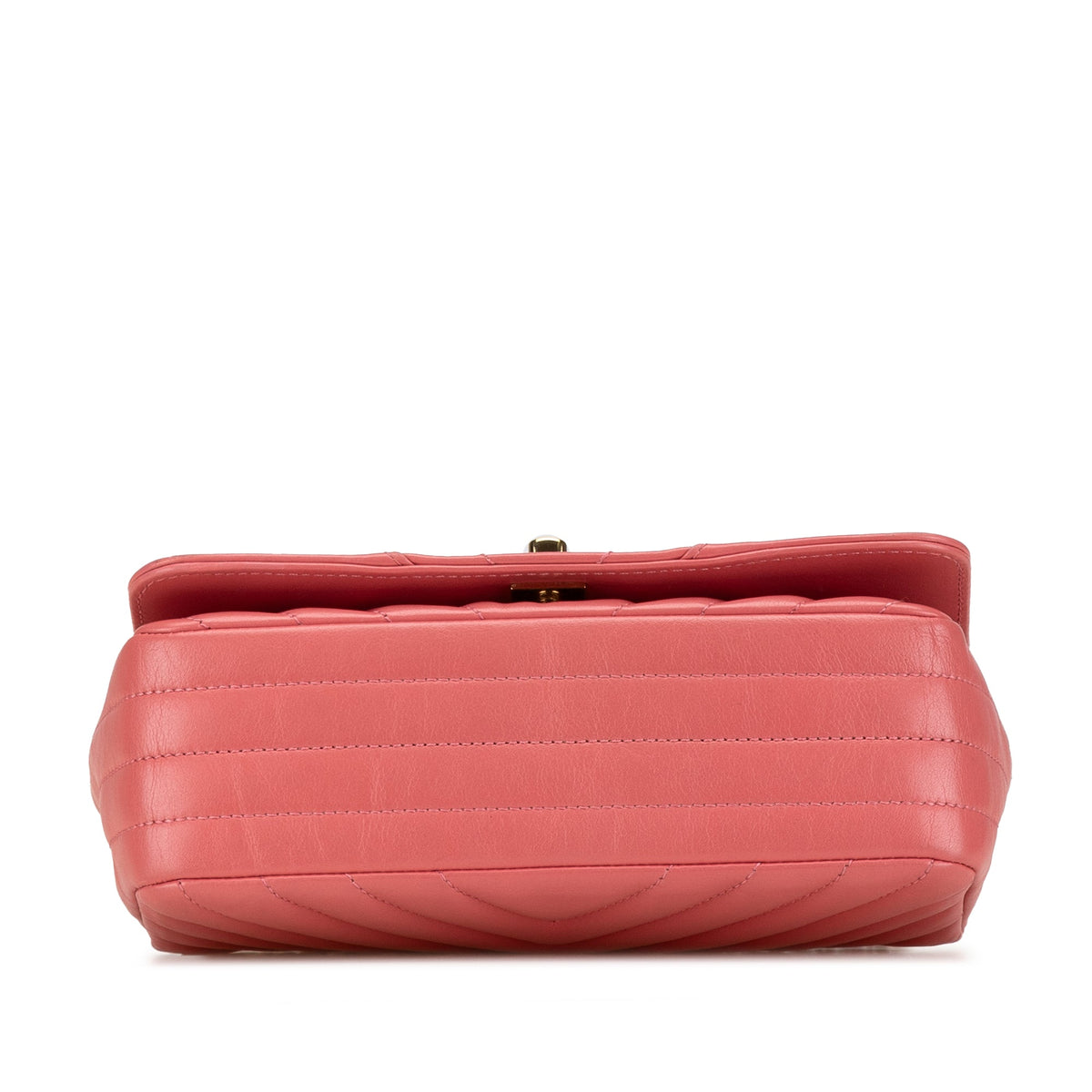 Statement Flap Bag Chevron Calfskin Small