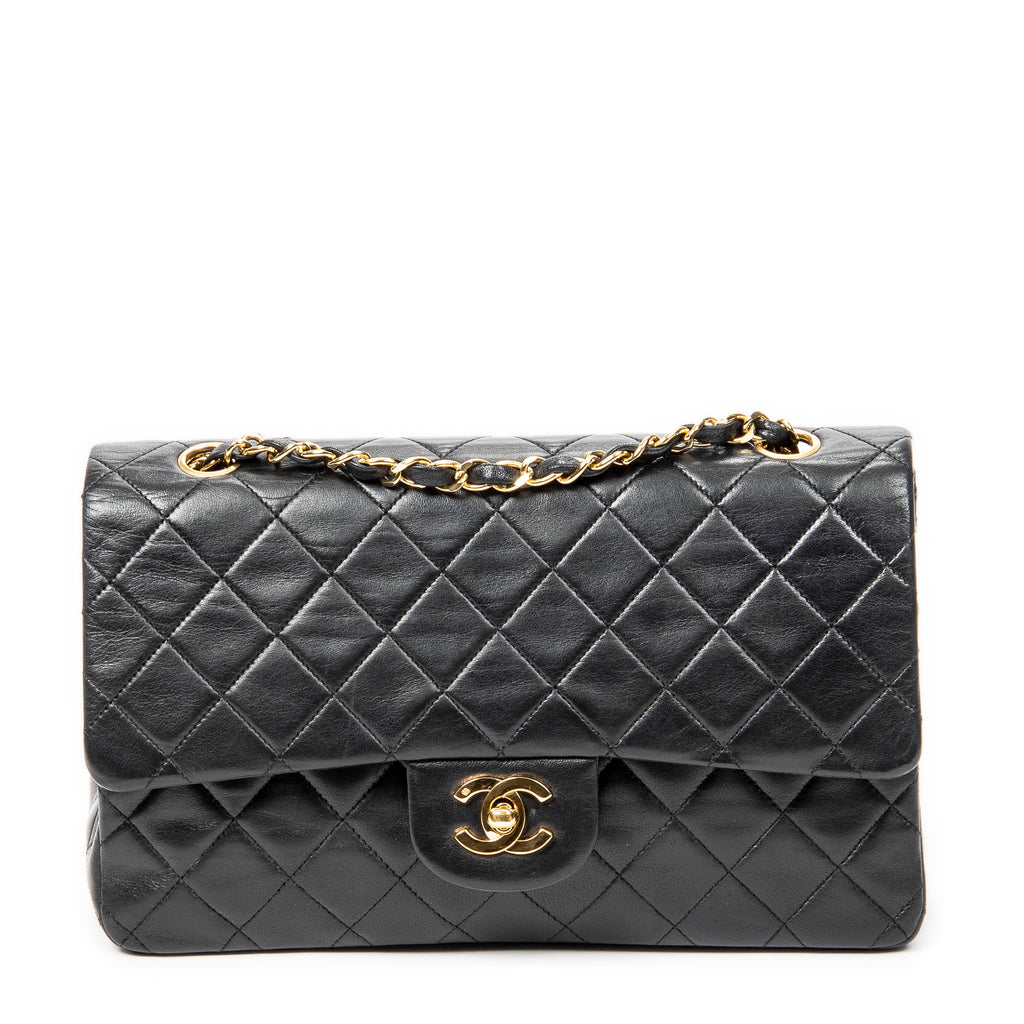 Vintage Classic Double Flap Bag Quilted Lambskin Medium