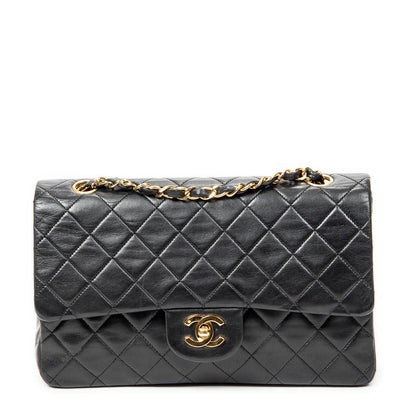 Vintage Classic Double Flap Bag Quilted Lambskin Medium